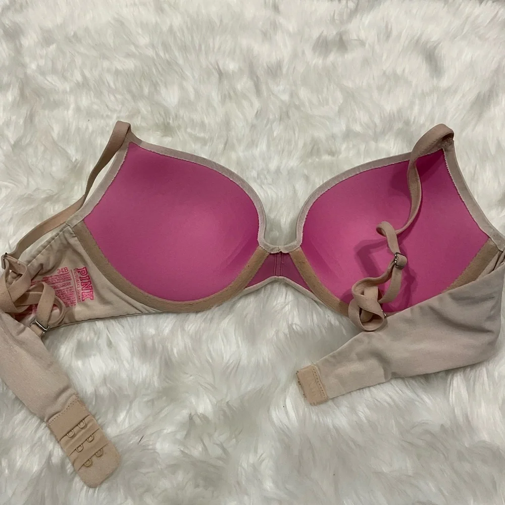 2000s PINK Victoria's Secret Red Floral Lace Bra Set - Picture 10 of 10